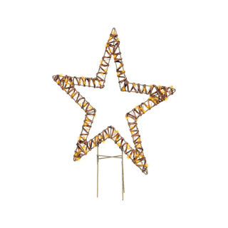 Kaemingk micro led stake light wicker steady outer length.1 cm x w.48cm x h.54cm