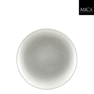 Edelman mila dekorationsplatta återvunnen plast silver h1,5xd25cm | 4 stycken