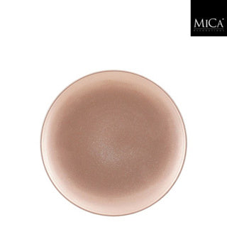 Edelman Mila decorative plate recycled plastic champagne h1.5xd25cm