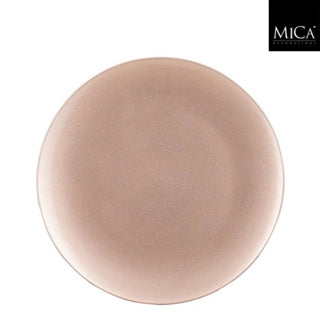 Edelman Mila decorative plate recycled plastic champagne h2xd33cm