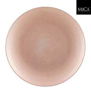 Edelman Mila decorative plate recycled plastic champagne h2xd40cm