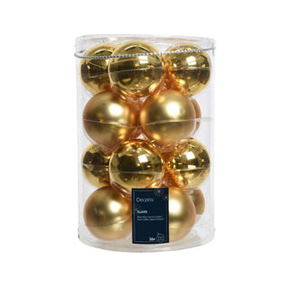 Kaemingk kerstbaublen glas shiny,matt mixdia8cm