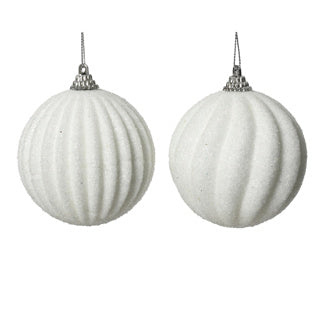 Christmas ball on wire foam 2assdia8cm