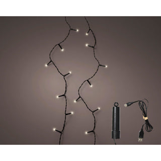 Kaemingk led duracharge basic lights 8 function twinkle effect outdoor 1500cm