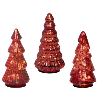 Kaemingk micro led boom glass steady inner dia9cm x h.17.5cm