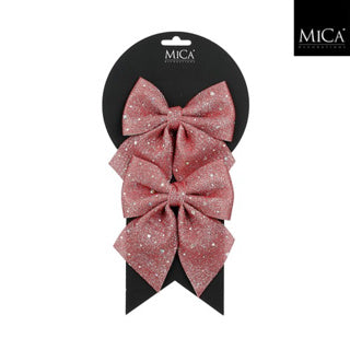 Edelman bow tie pink 2 pieces - l12xb13xh1cm