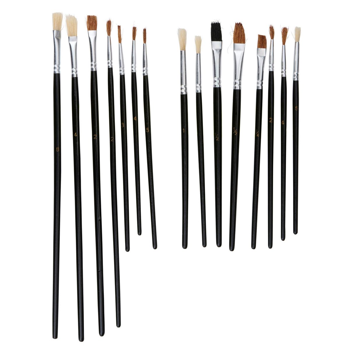 Pinceaux et palette, 16dlg.