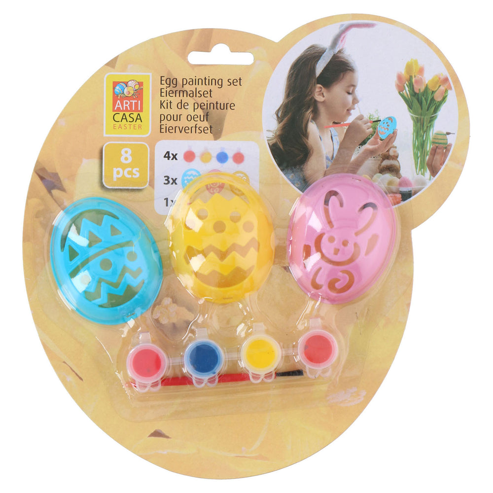 Egg painting stencil set, 8 pcs.