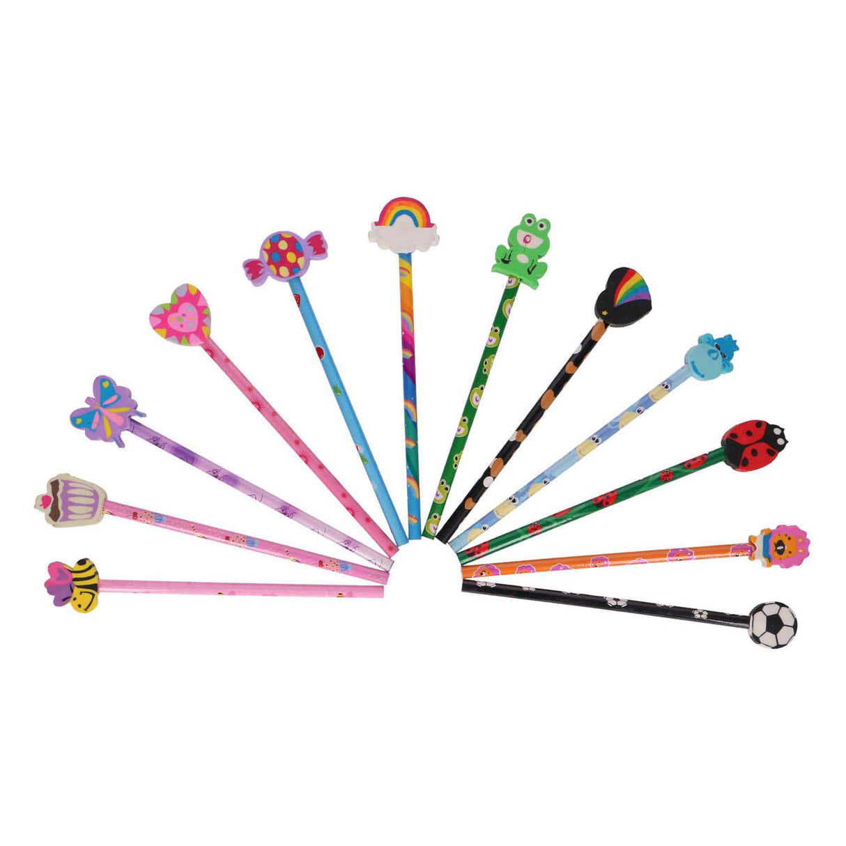 Potloden met Gum, 6st.