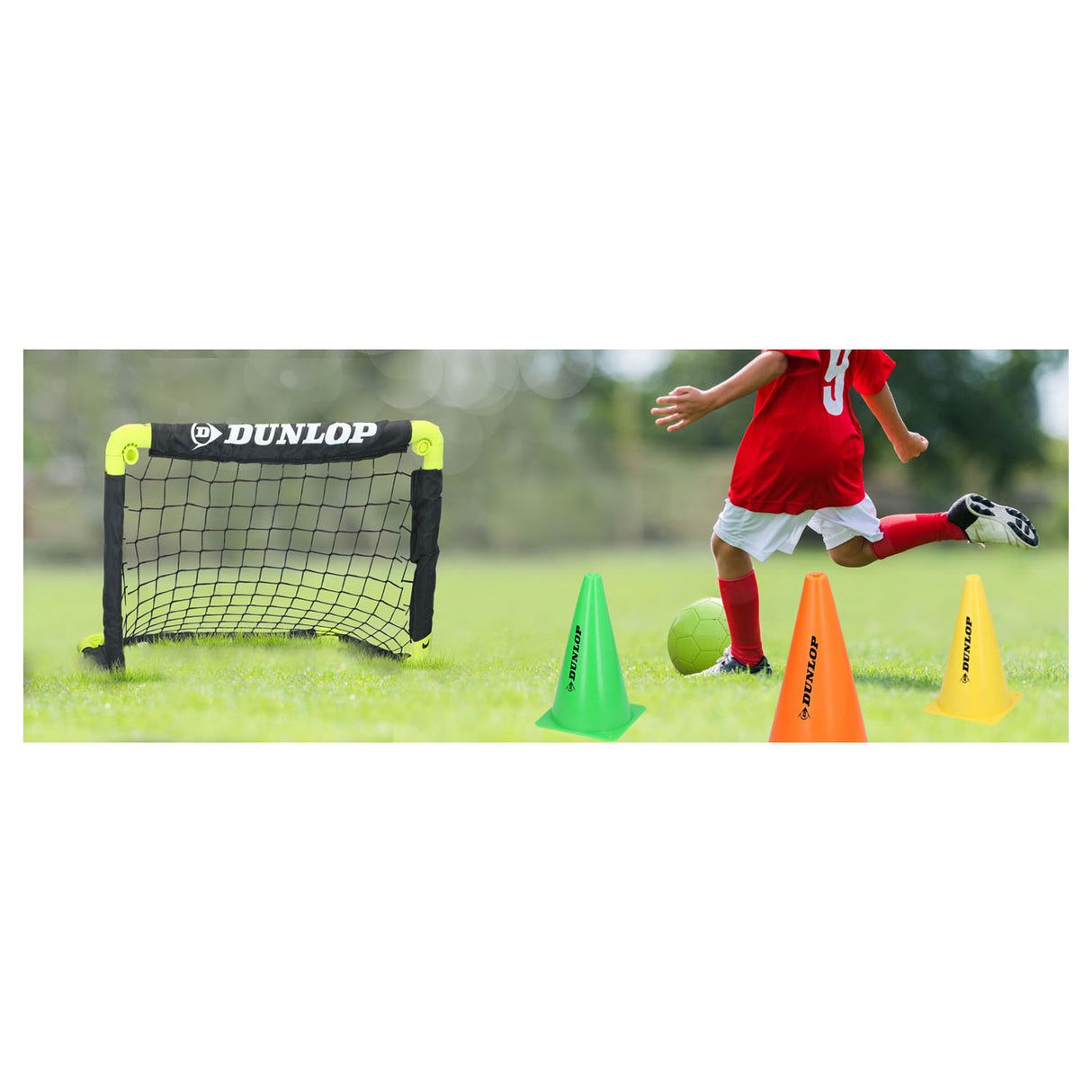 Soccer goal with ground spikes, set of 2