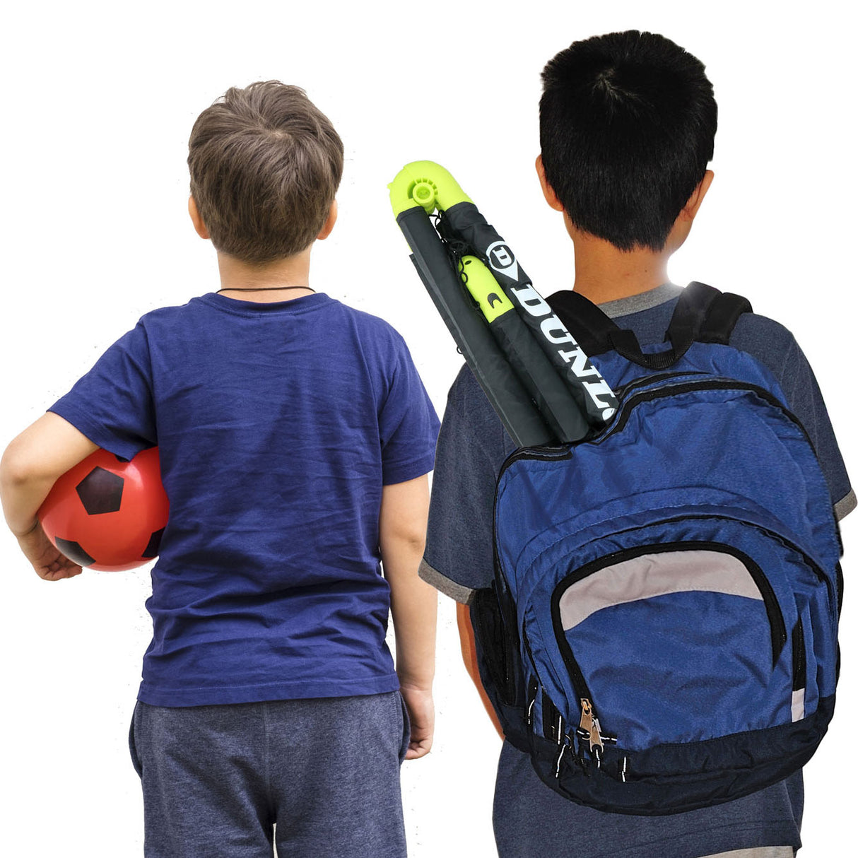 Soccer goal with ground spikes, set of 2