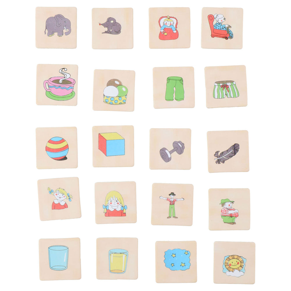 Memory game Contrast Wood, 20 pcs.