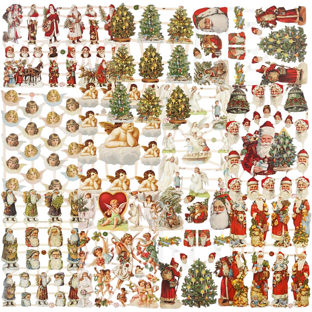 Creativ company vintage pictures, Christmas, sheet 16.5x23.5 cm, 30 sheets 1 box