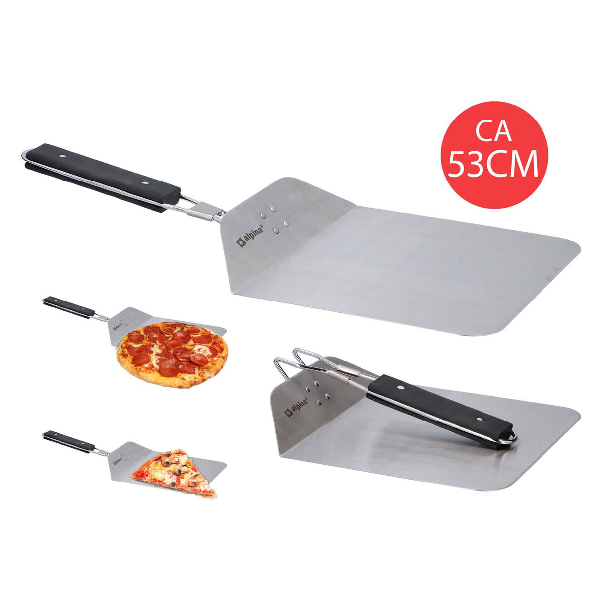 Folding pizza peel