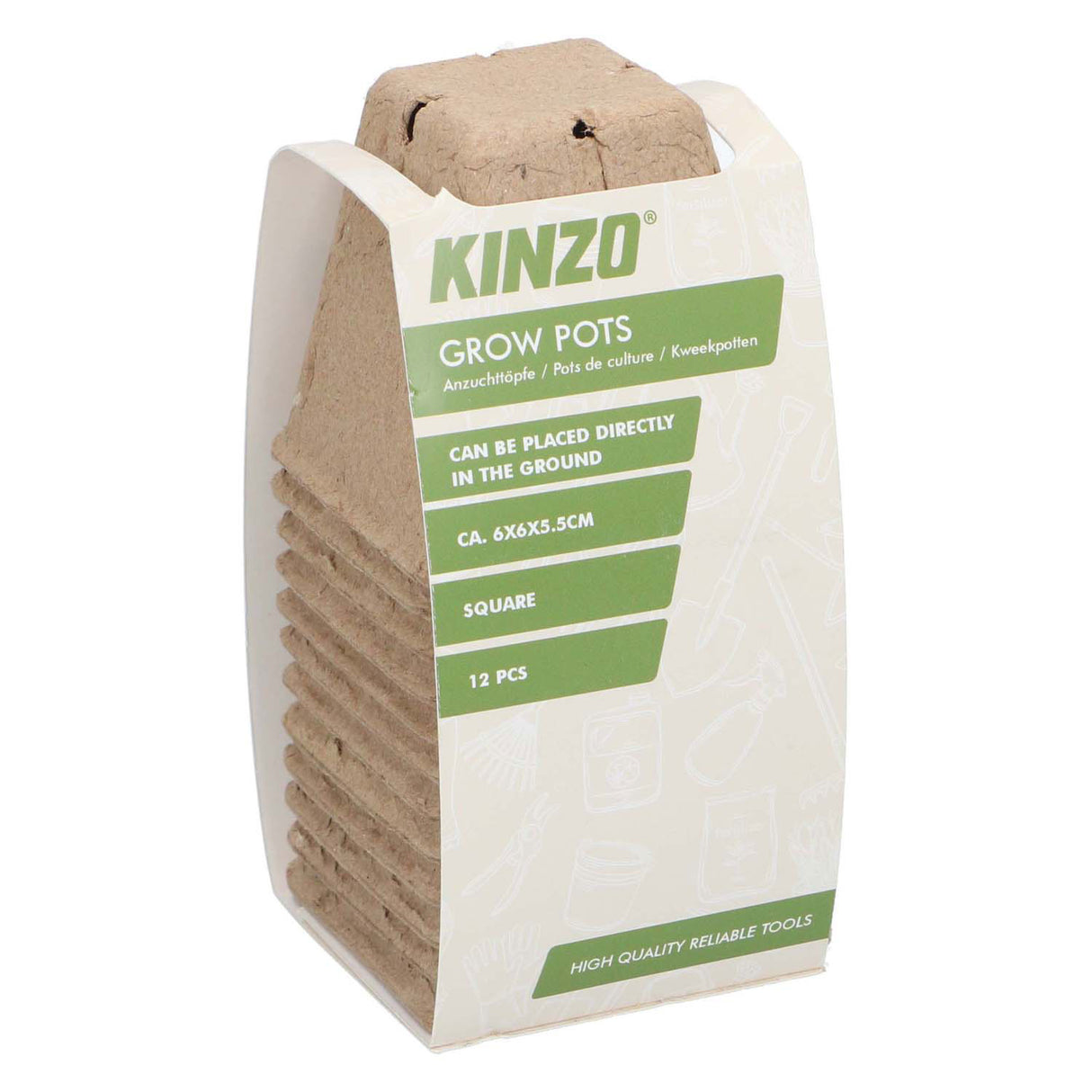 Growing pots, 12 pcs.