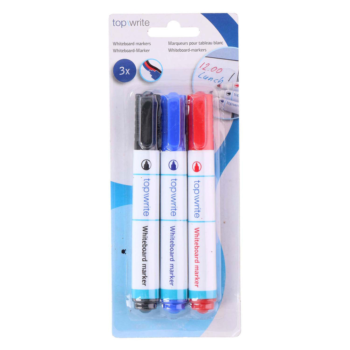 Topwrite top write whiteboard markers 3 pieces