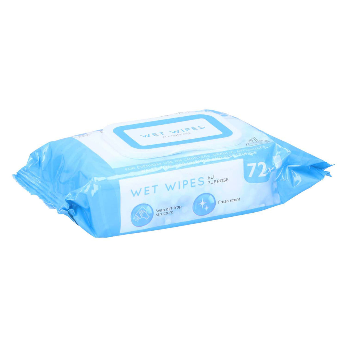 All-in-one moist cleaning wipes, 72 pcs.