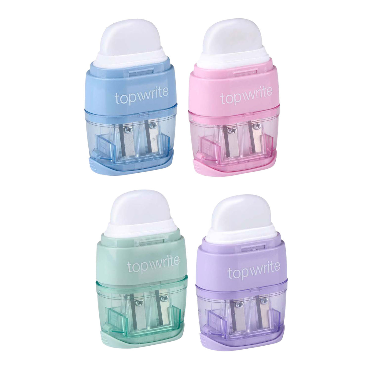 Eraser and pencil sharpener