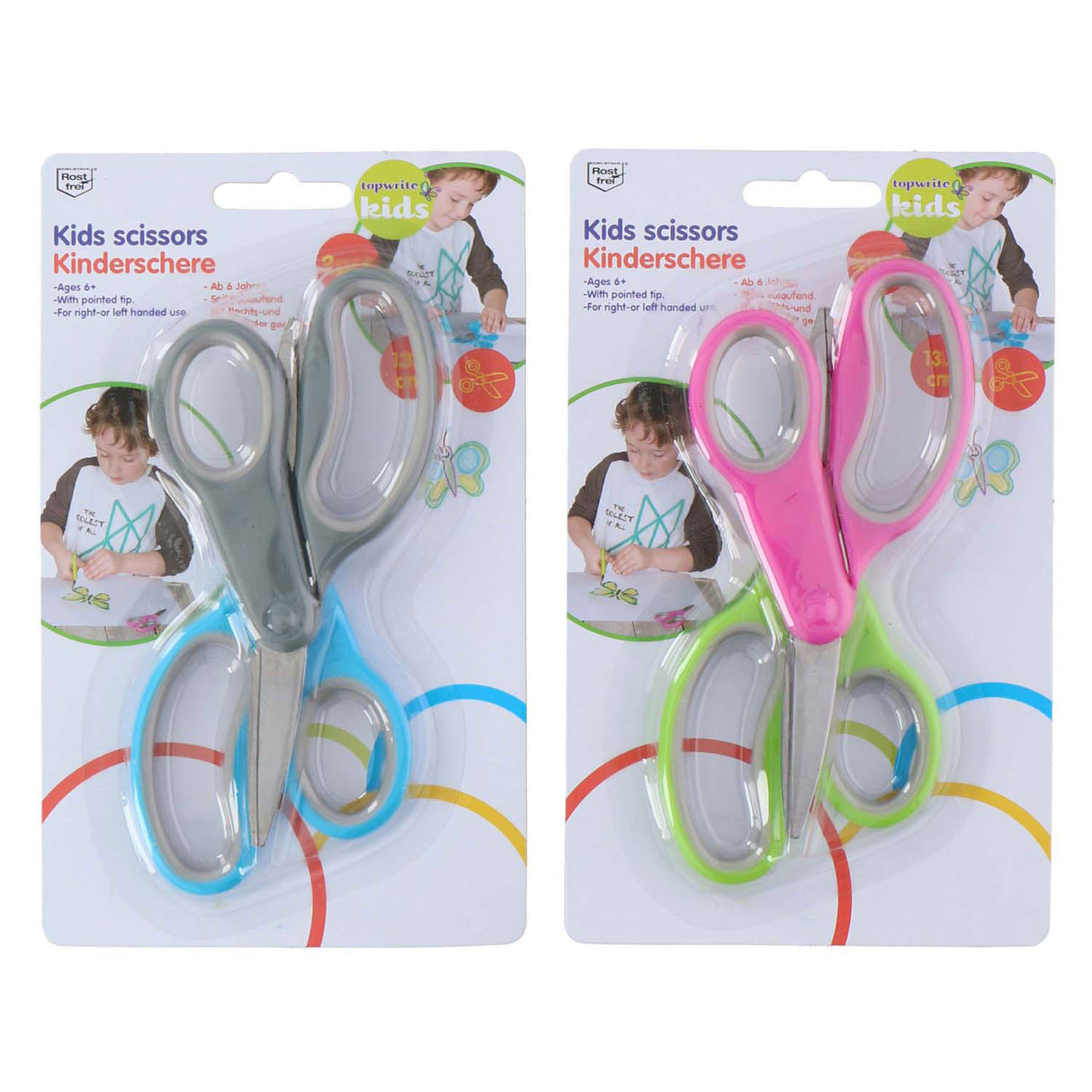 Children's craft scissors, 2 pcs.