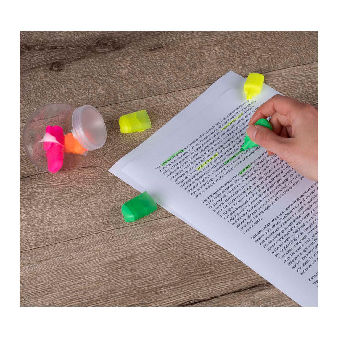 Mini highlighter, 4 pcs