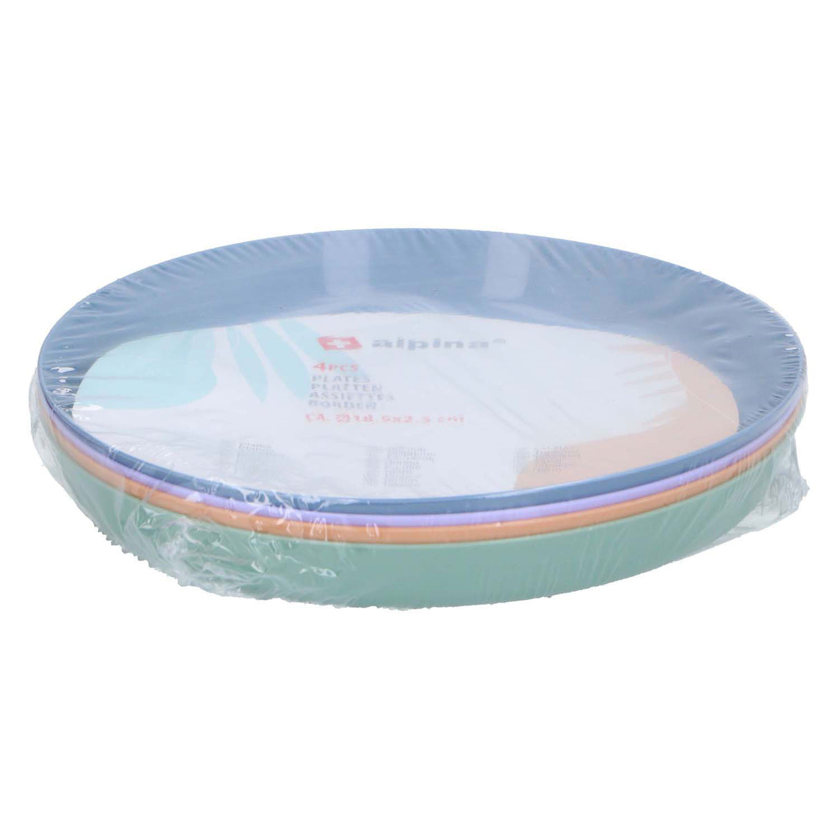 Colored plates, 4 pcs.