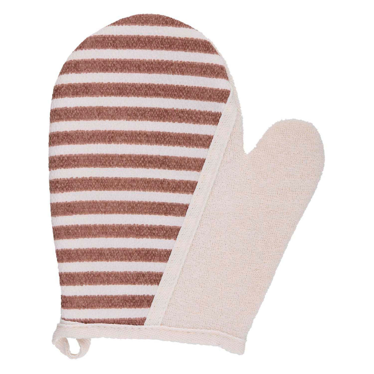 Bath glove stripes