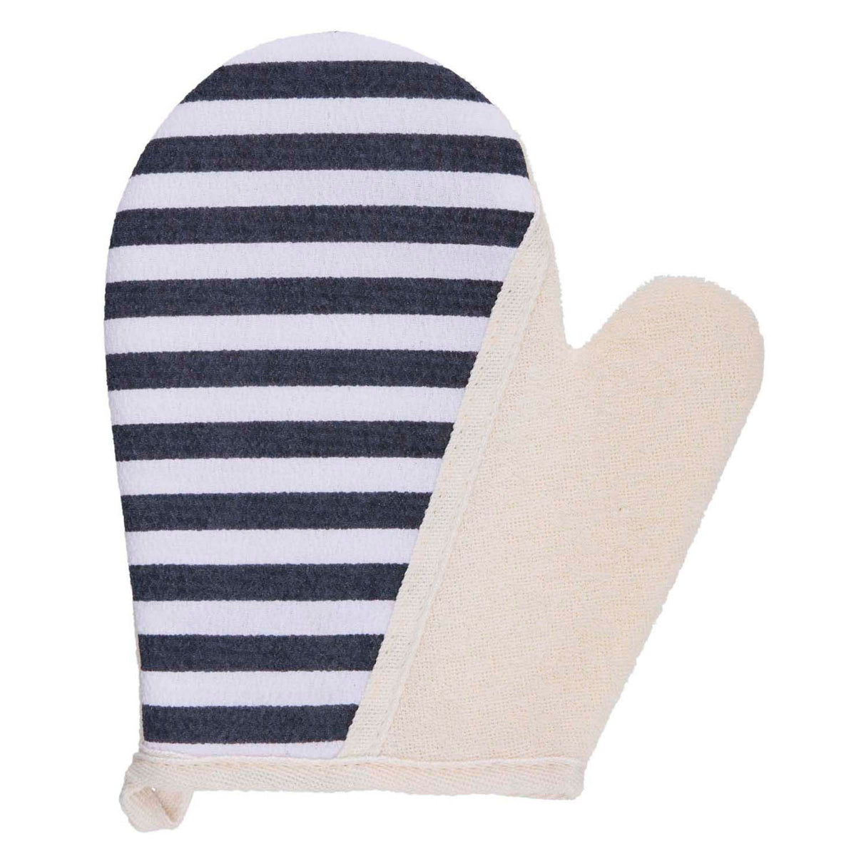 Bath glove stripes