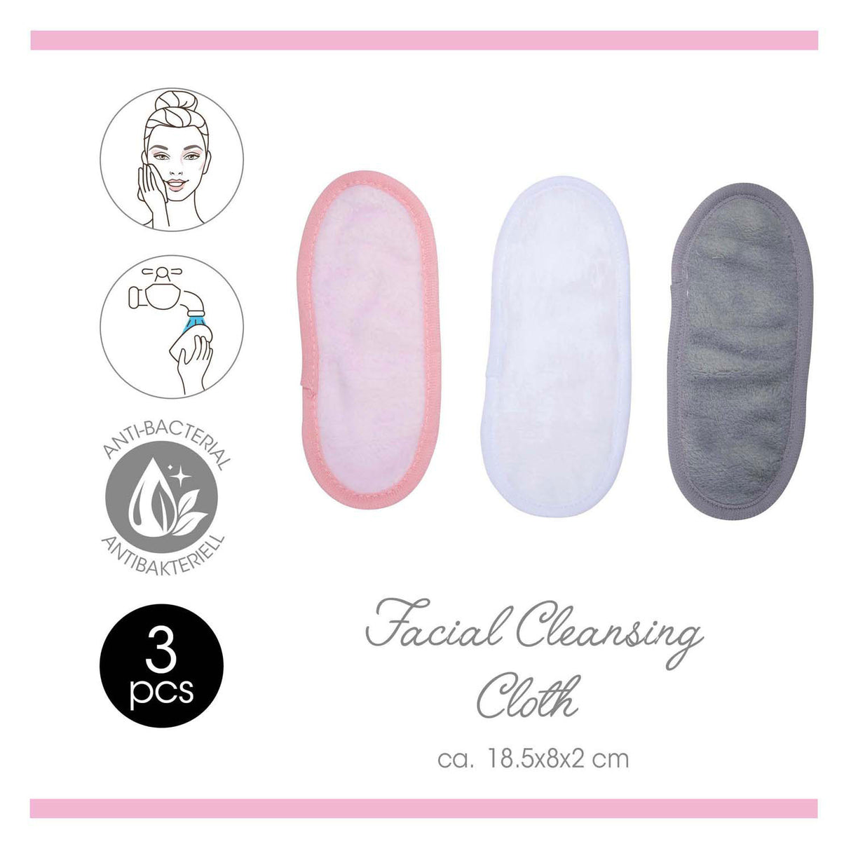 Gezichtsreinigingsdoekjes, 3dlg.