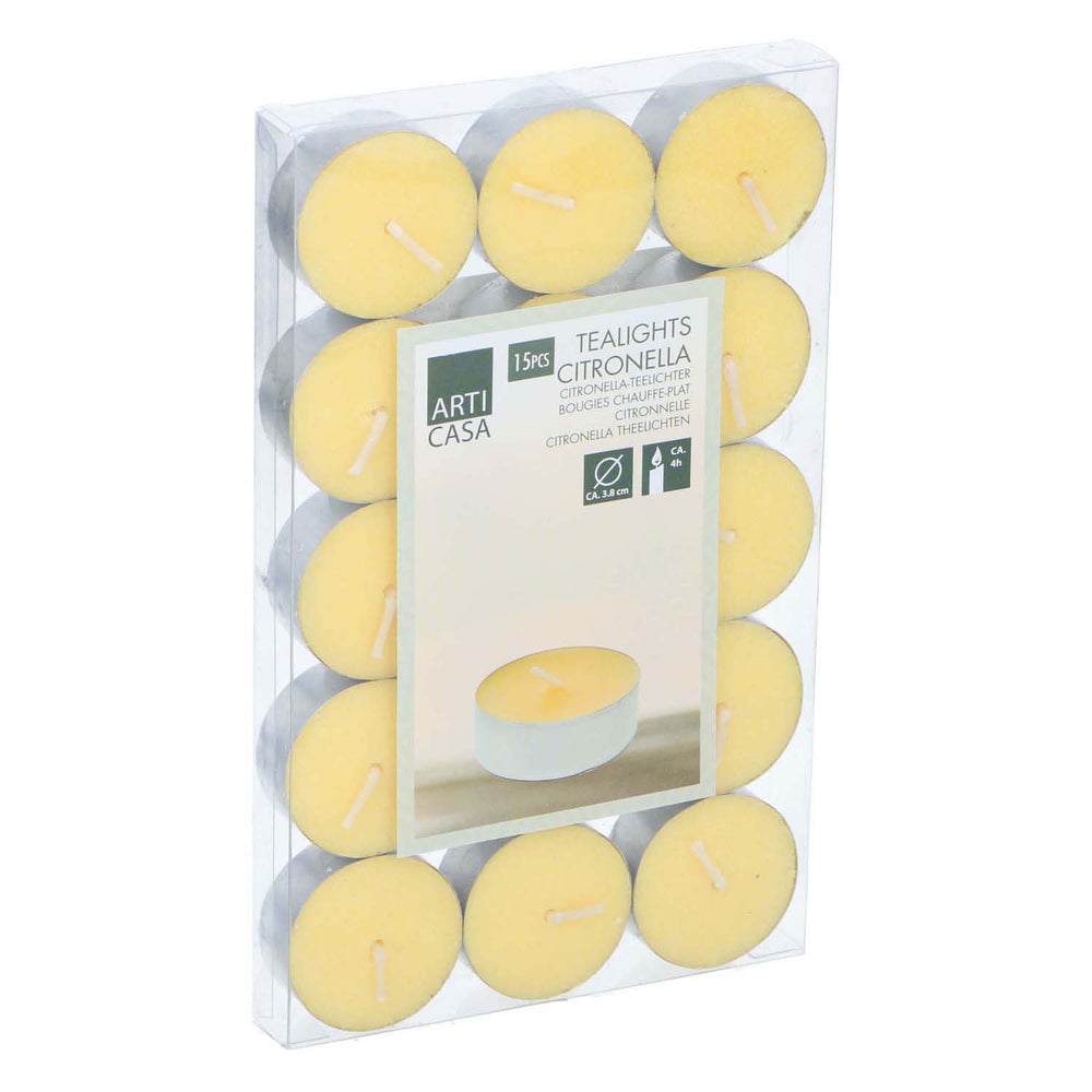 Citronella candle outdoor, 15 pcs.