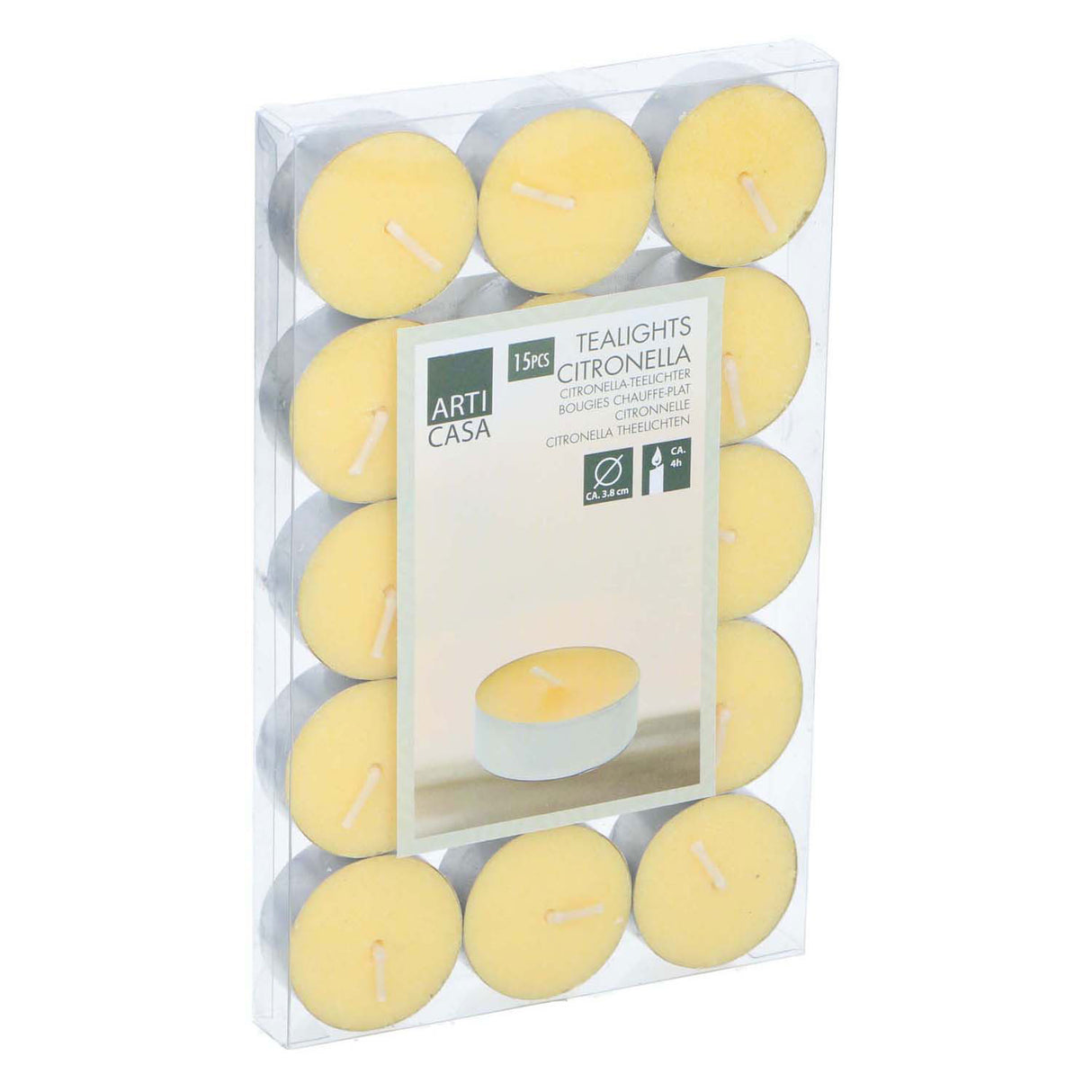 Citronella candle outdoor, 15 pcs.