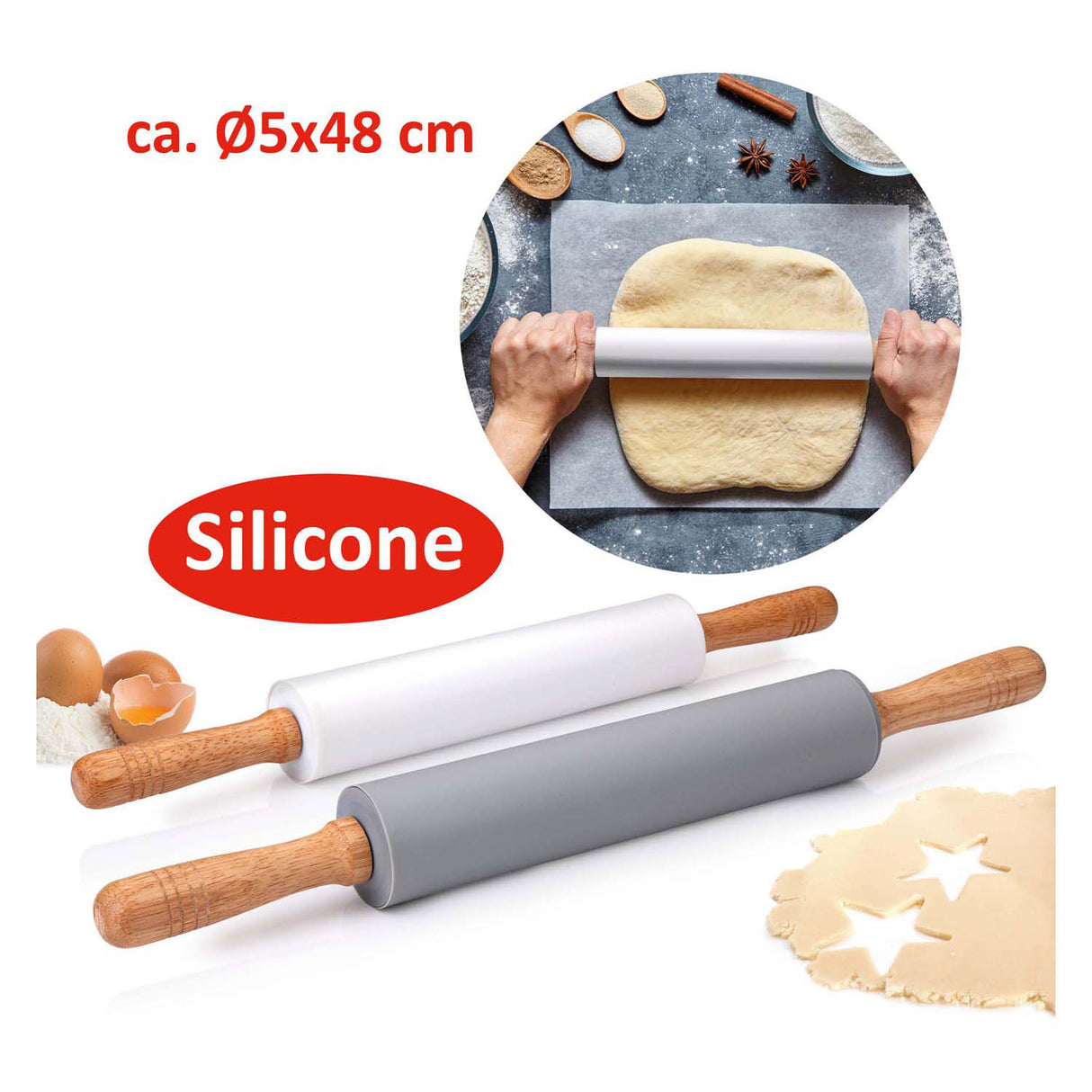 Rolling pin, 5cm