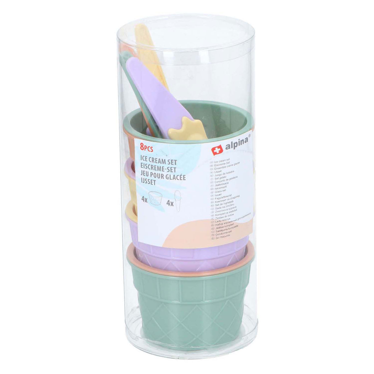 Ice cream set, 8 pcs.