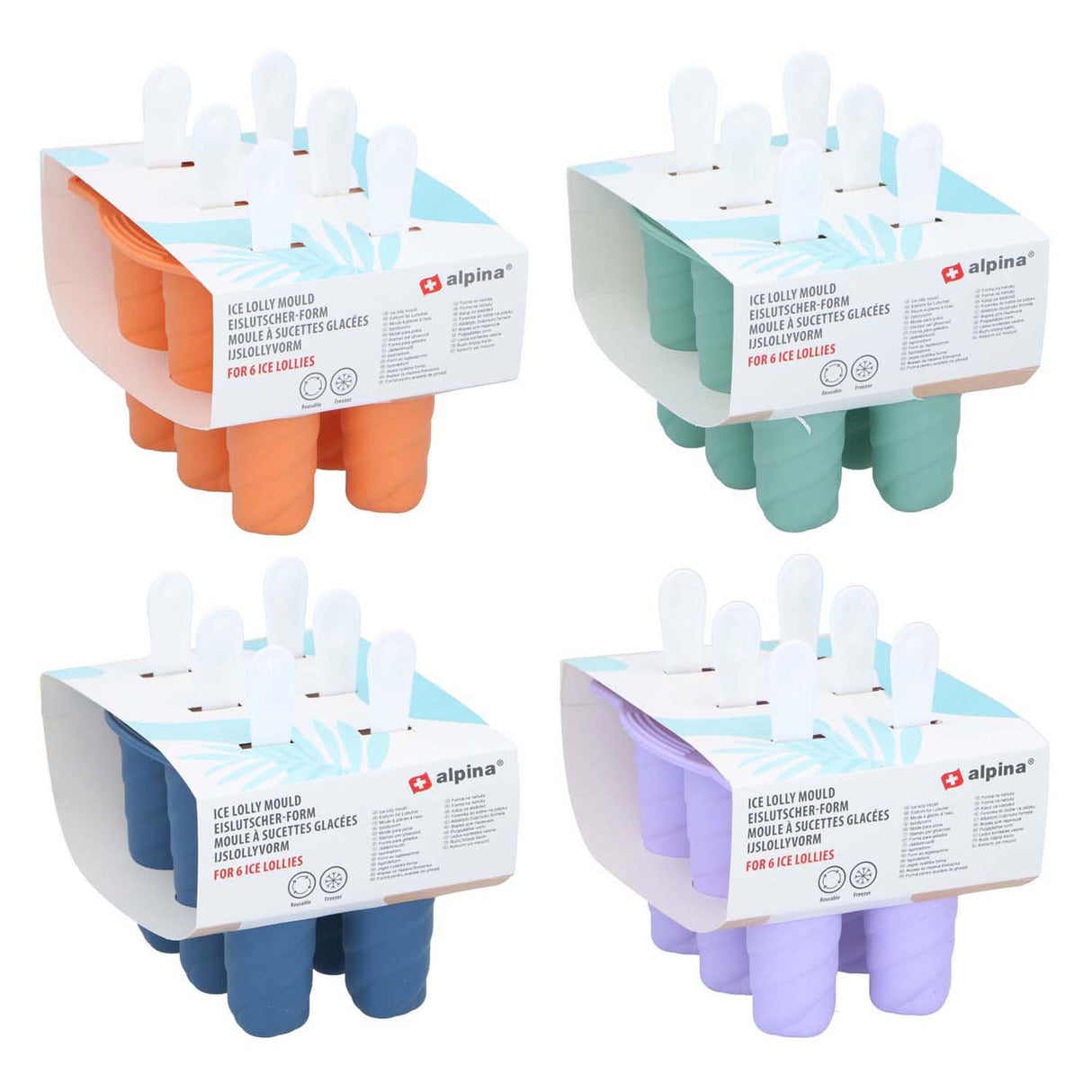 Ijslollyvorm, 6 ijsjes