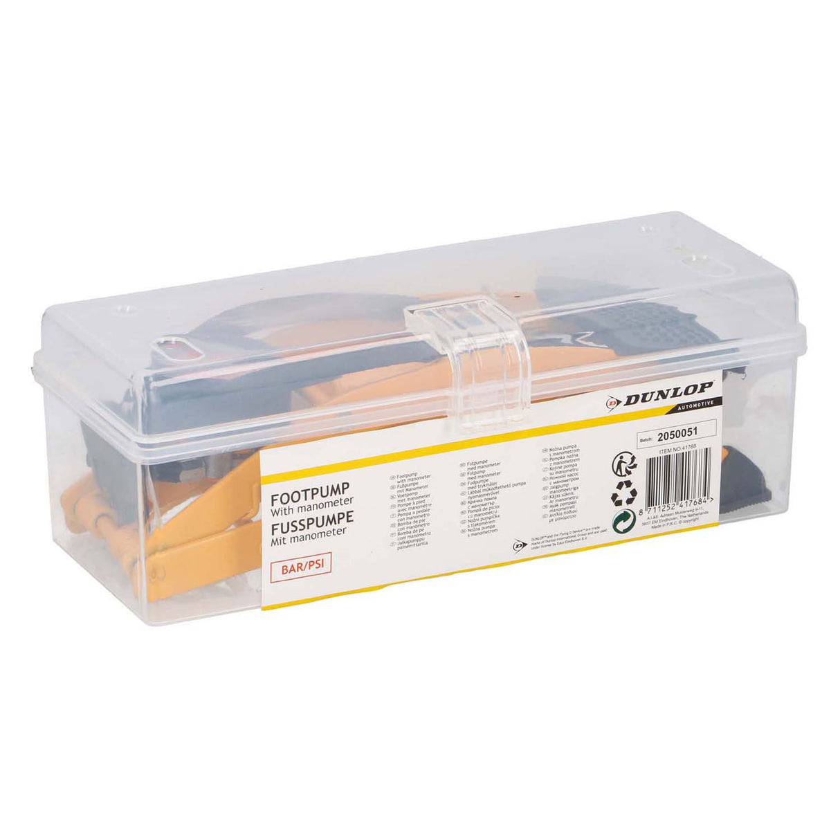 Caidéal coise Dunlop le tomhas brú