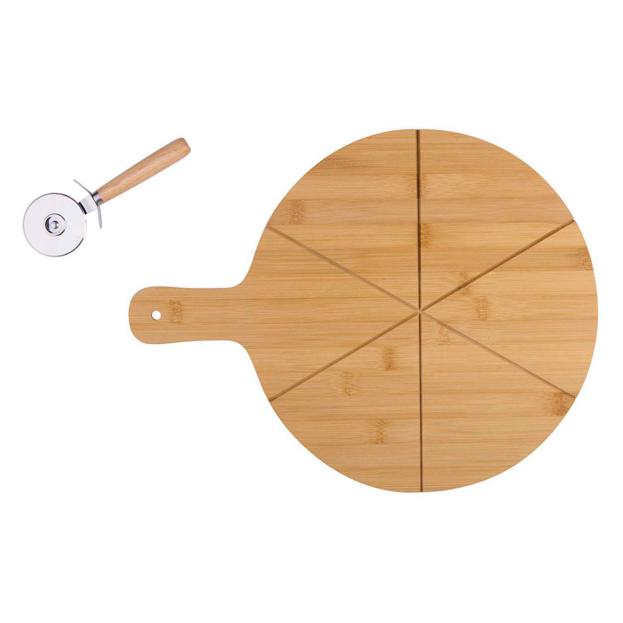 Alpina pizza board and pizza cutter, 2 pcs.