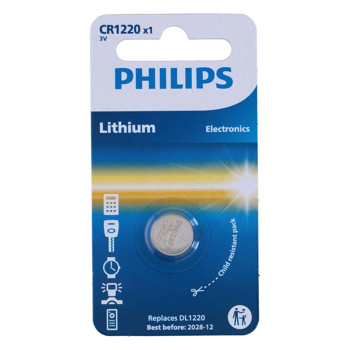 Philips knoopcel cr1220 lithium