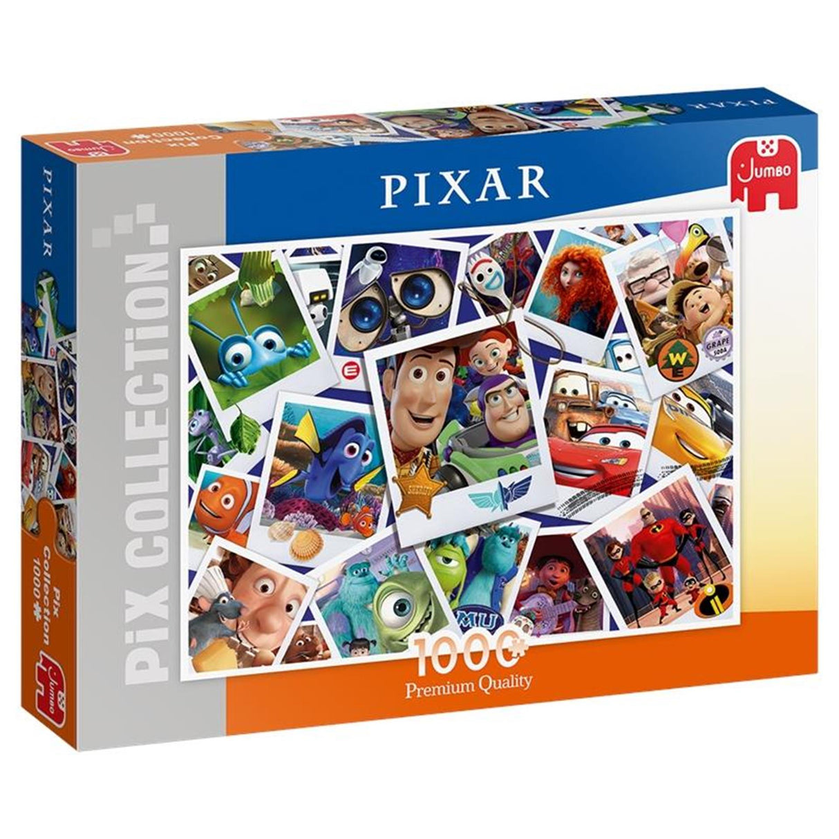 Jumbo puzzle - famous Disney Pixar characters - 1000 pieces