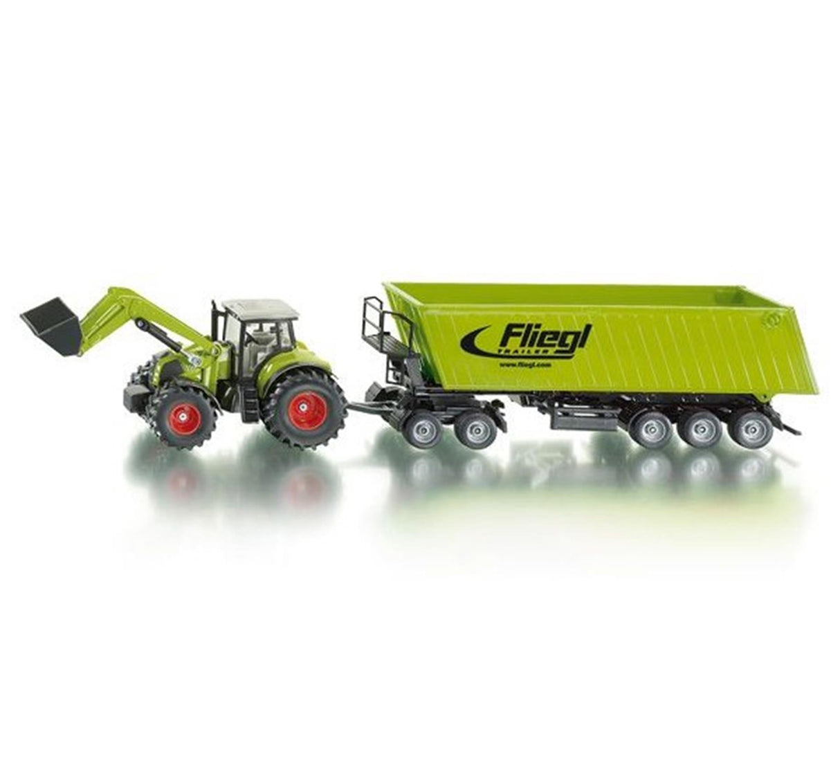 Siku 1949 Tractor with Front Loader, Dolly and Dump Truck 1:50