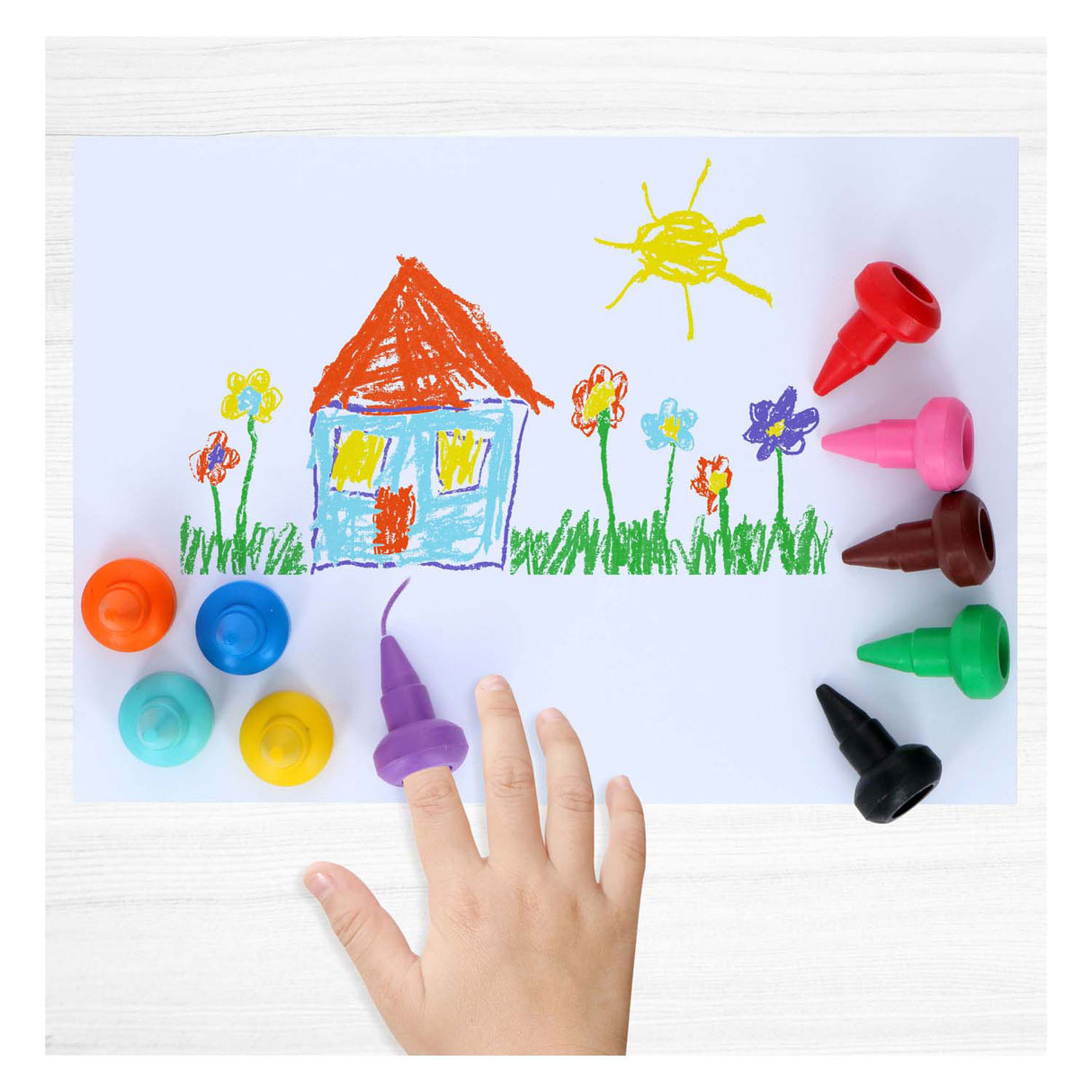 Stackable crayons, 10 pcs.