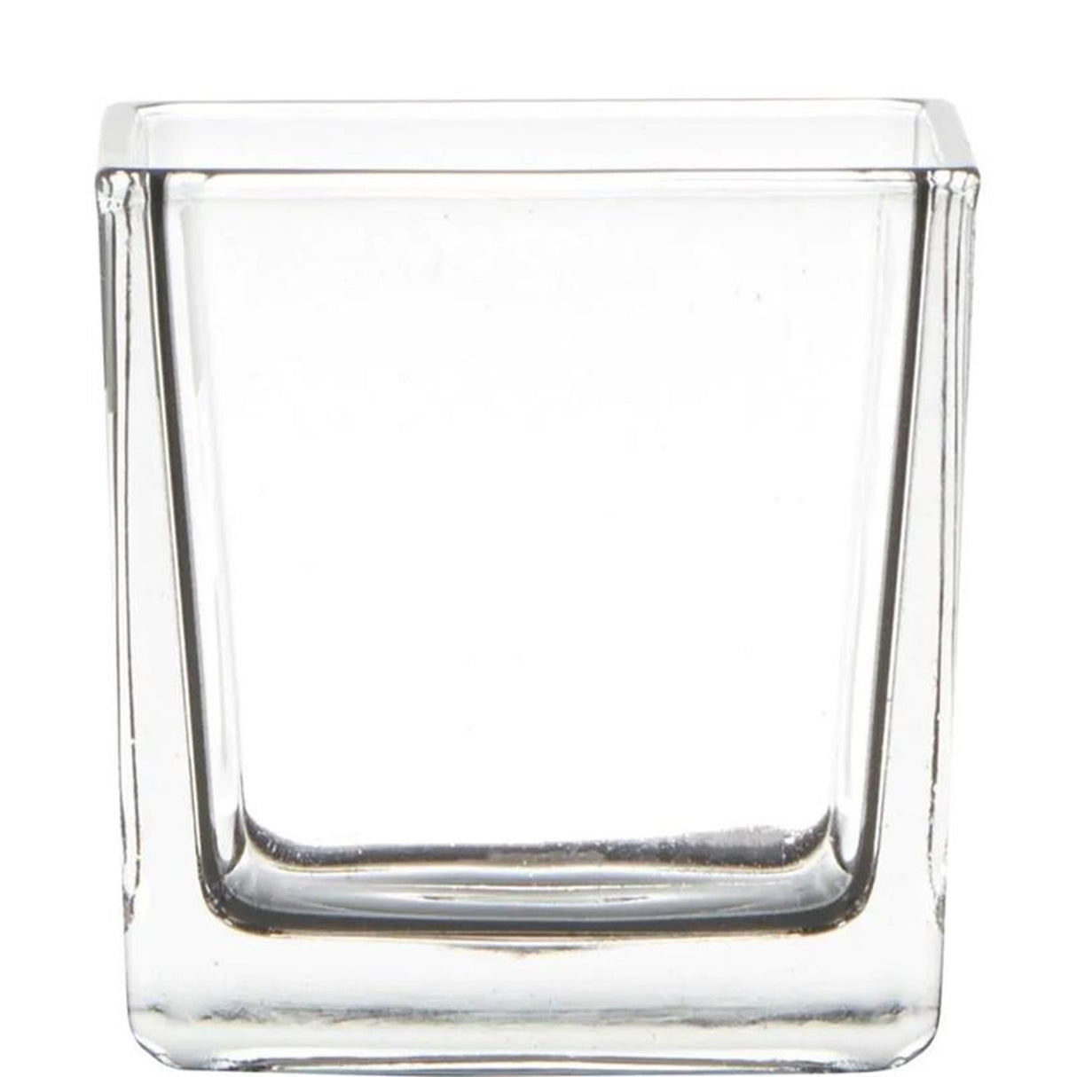 Hakbijl glass glazen vaas kubus 8x8x8cm