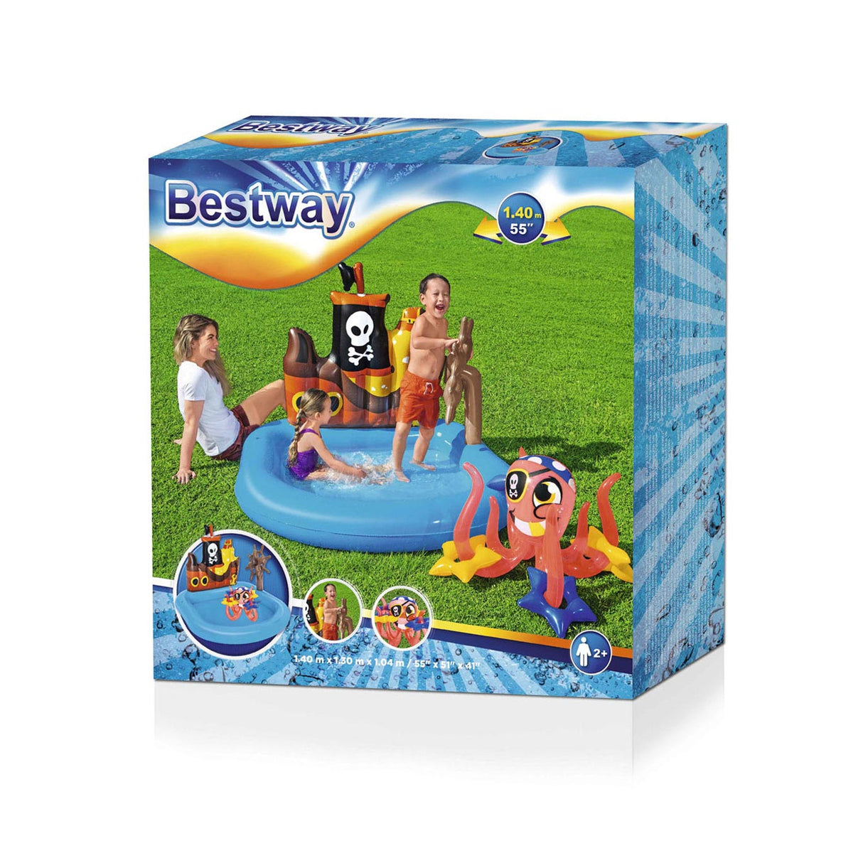 Bestway PlayCenter Tugboat Pirate bazén, 140x130x104cm