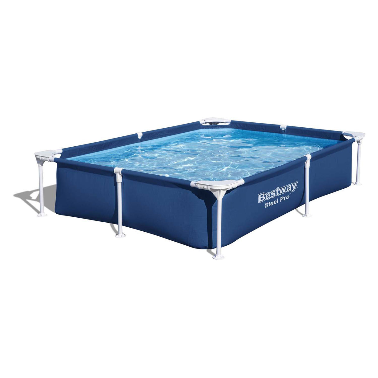 BESTWAY SWIPING Pool Stahlprofi Rechteck, 221 cm