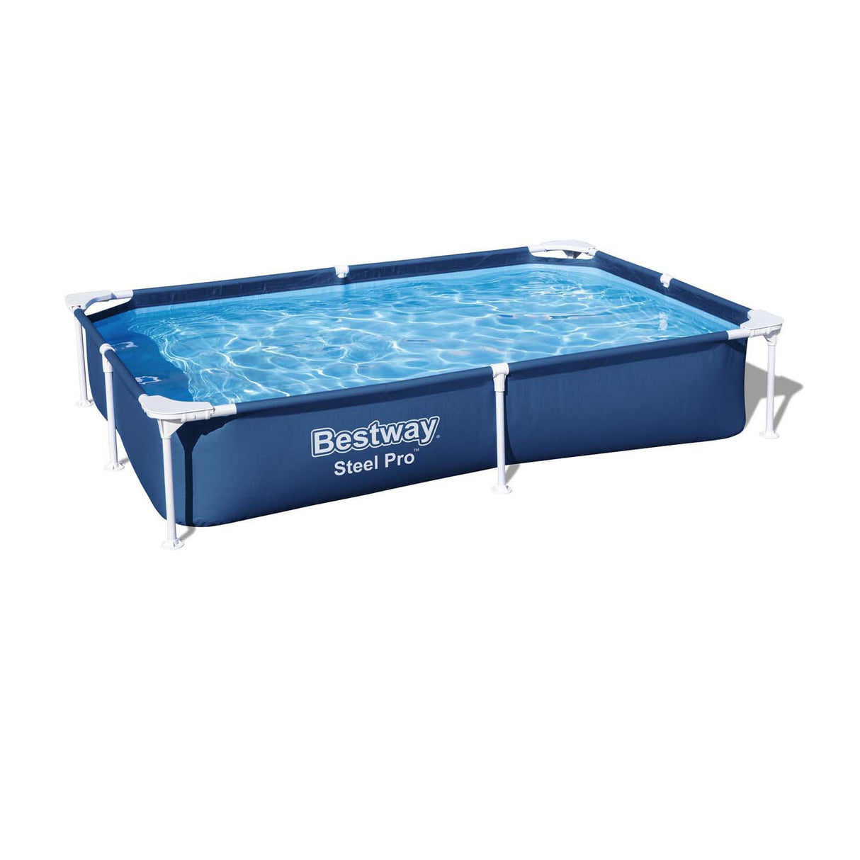BESTWAY SWIPING Pool Stahlprofi Rechteck, 221 cm