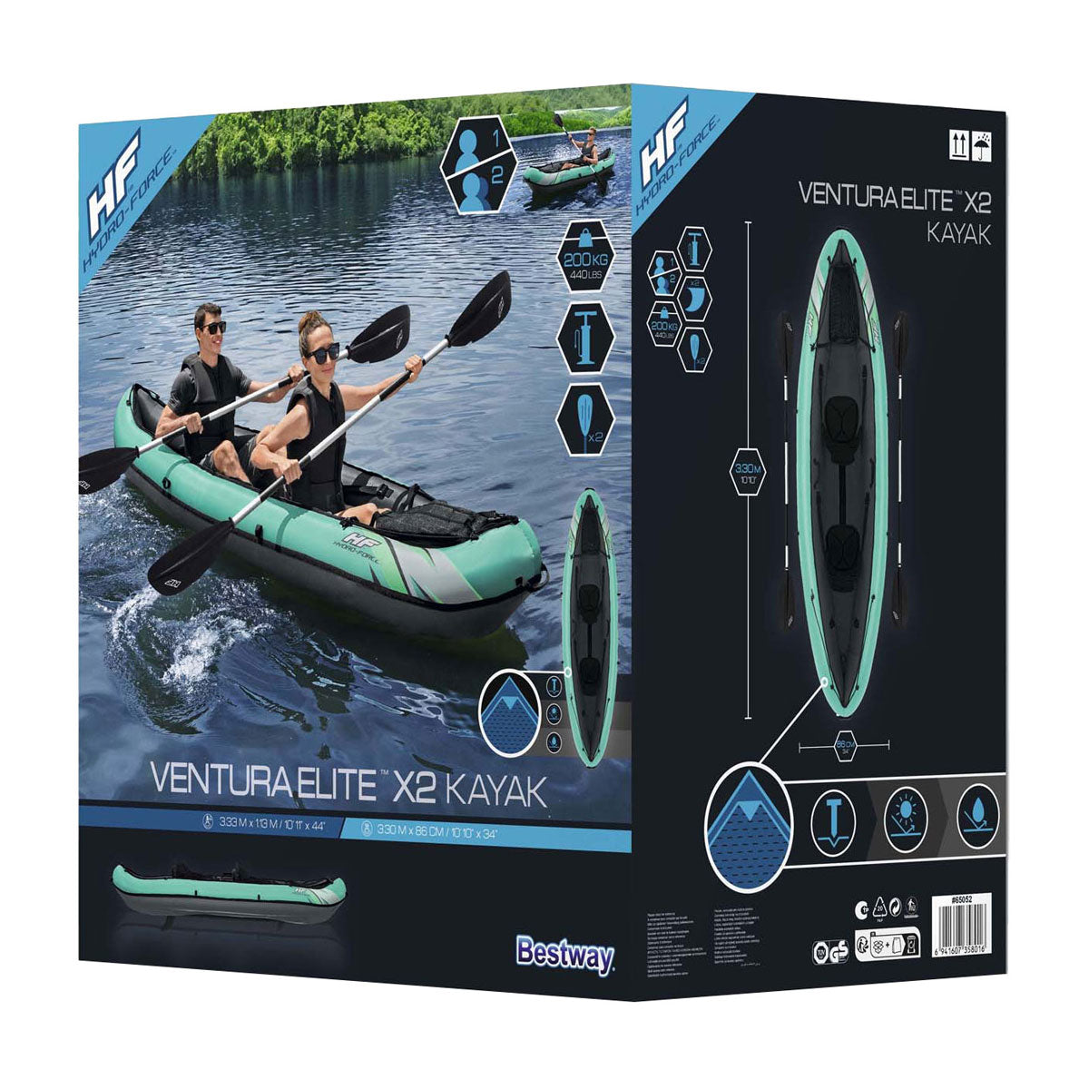 Bestway Hydro Force Kayak Ventura Elite X2 Set Inflatable