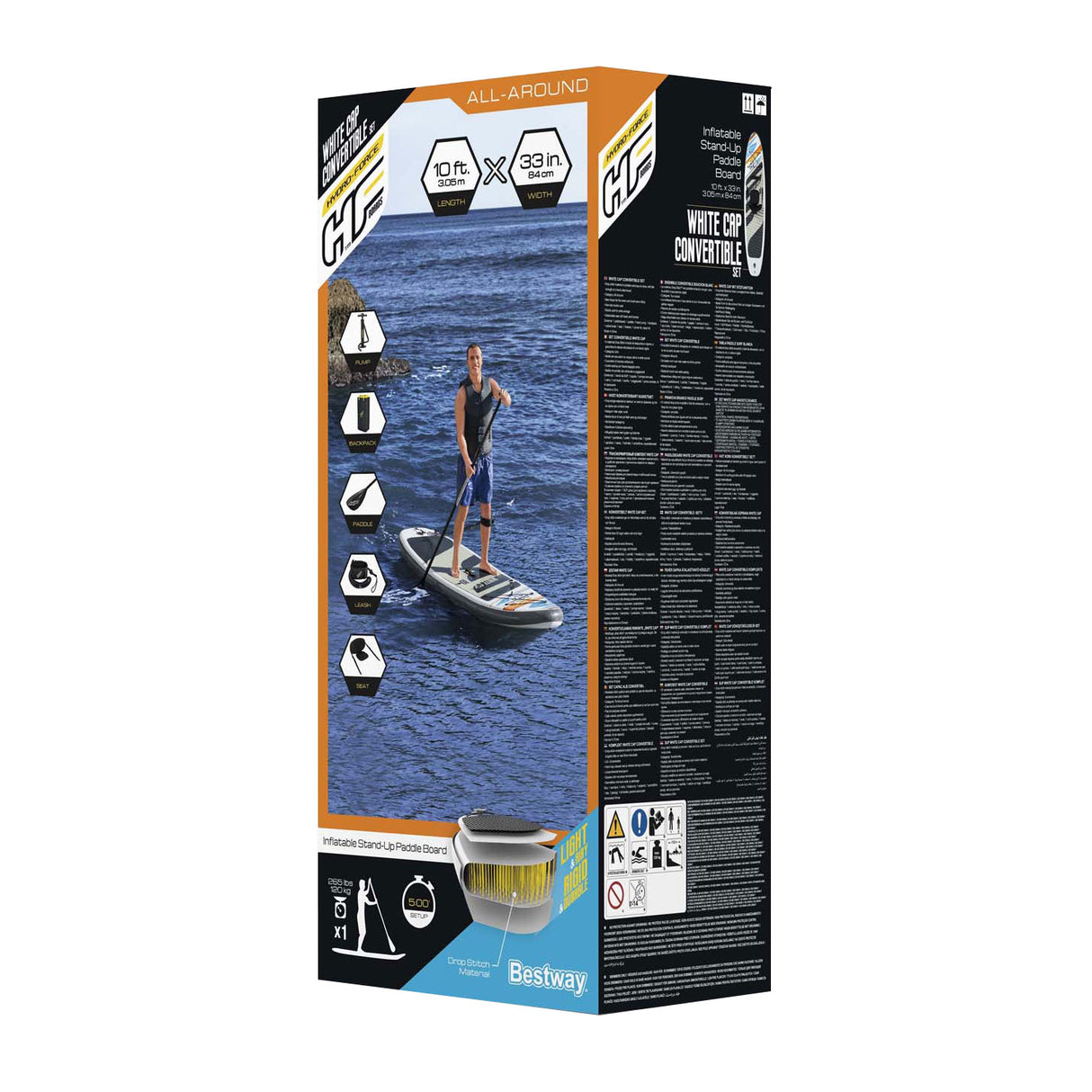 Bestway - Hydro Force White Cap Cabriolet Sup Set