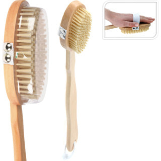 Bath brush 43cm wood