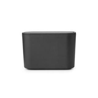 Brabantia mindset cubo de basura para baño - gris oscuro