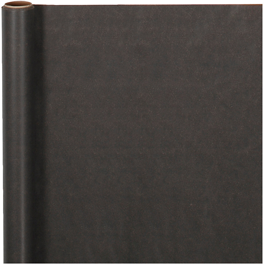 Vivi gade cadeaupapier, b: 50 cm, 60 gr, zwart, 5 m 1 rol