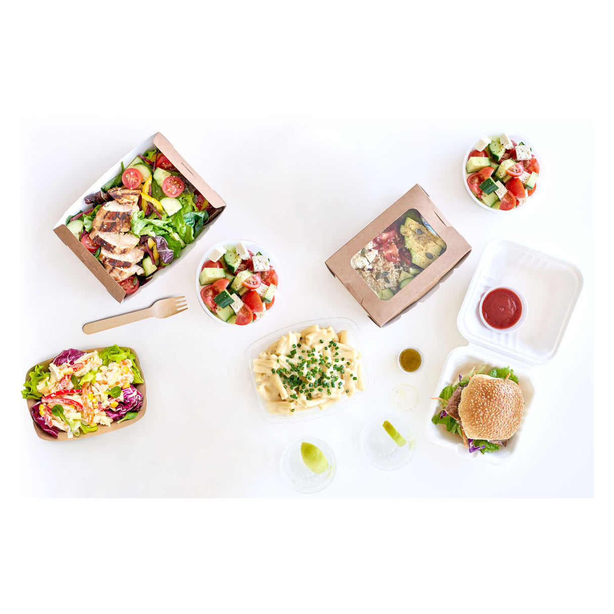 Disposable wooden fork 16cm, 50 pcs.