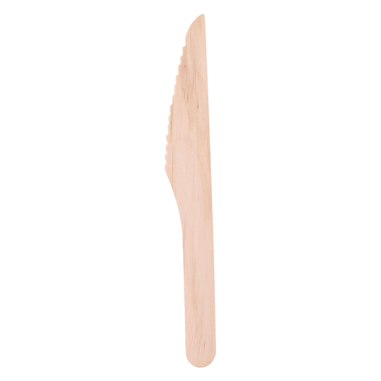 Wegwerp mes hout 16cm, 50st.